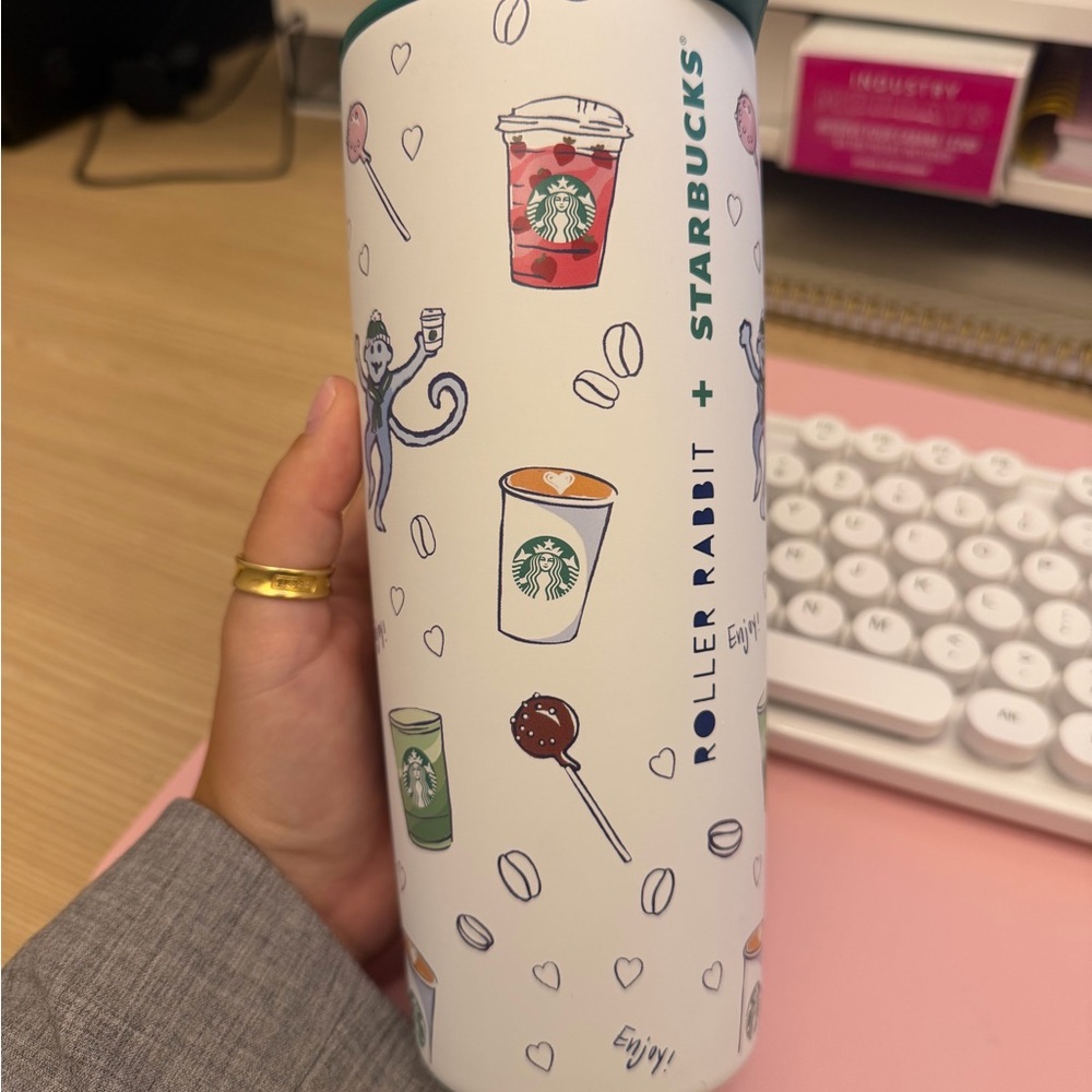 Starbucks Roller Rabbit Tumbler with Colorful Design
